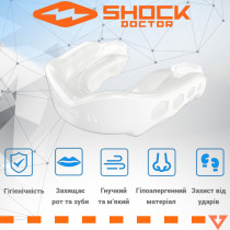 Капа Shock Doctor Gel Max дитяча (вік до 10р.) White (art. 6150-TC-YTR) Капа Shock Doctor Gel Max дитяча (вік до 10р.) White (art. 6150-TC-YTR)
