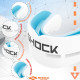 Капа Shock Doctor Nano Double доросла, на верхні та нижні зуби (вік 11+.) White (art. 6702-WH-AD)