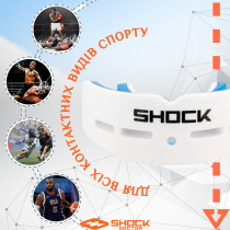 Капа Shock Doctor Nano Double доросла, на верхні та нижні зуби (вік 11+.) White (art. 6702-WH-AD) Капа Shock Doctor Nano Double доросла, на верхні та нижні зуби (вік 11+.) White (art. 6702-WH-AD)