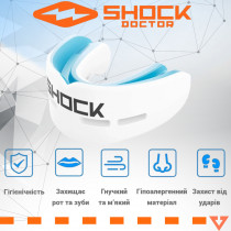 Капа Shock Doctor Nano Double доросла, на верхні та нижні зуби (вік 11+.) White (art. 6702-WH-AD) Капа Shock Doctor Nano Double доросла, на верхні та нижні зуби (вік 11+.) White (art. 6702-WH-AD)