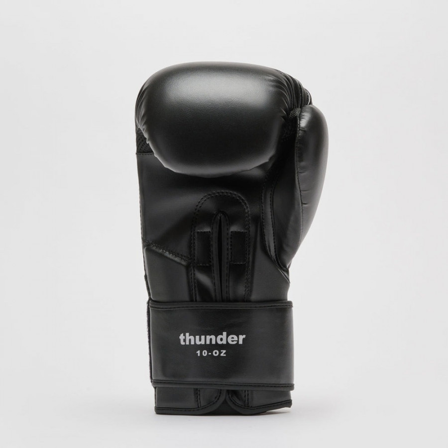 Боксерські рукавиці Leone GN383 THUNDER Black 10 унцій (капу в комплекті)