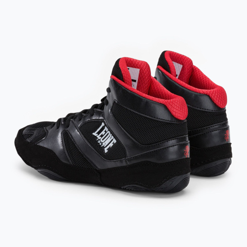 Боксерки (боксерская обувь) Leone CL130 LUCHADOR Black, Размер 44, Черный