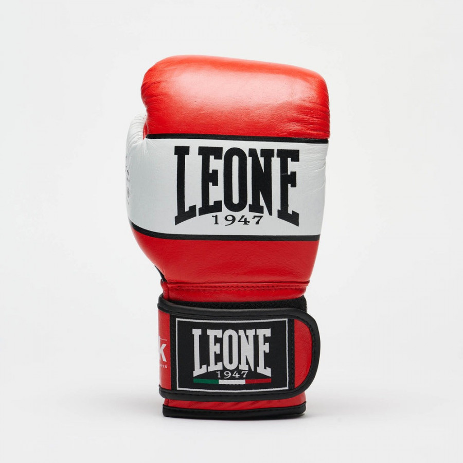 Боксерські рукавиці Leone GN047 SHOCK Red 12 унцій (бинти 4 м. в комплекті)
