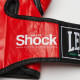 Боксерские перчатки Leone GN047 SHOCK Red (бинты 4 м. в комплекте), 12 унций, 100% кожа буйвола, Липучки, Красный