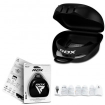 Капа RDX 3w, Доросла (вік 12+) Black, Посадка: Boil & Bite (кип’ятіння + прикус), Двошаровий полімер, Чорний Капа RDX 3w, Доросла (вік 12+) Black, Посадка: Boil & Bite (кип’ятіння + прикус), Двошаровий полімер, Чорний