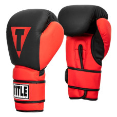 Боксерські рукавиці TITLE Boxing Guts and Glory Black/Red M 12oz