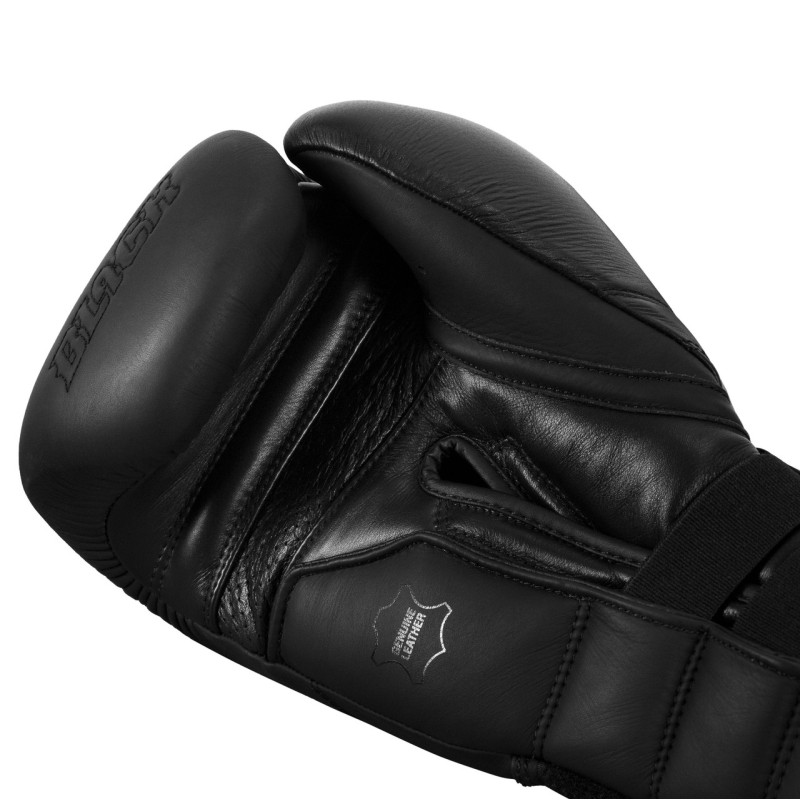 Боксерські рукавиці TITLE Black Bolstered Leather Black 14 oz (бинти 4м. в комплекті)