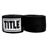 Бинти для боксу TITLE Boxing Traditional Weave 180" Black (4.5м.)