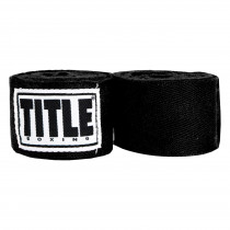 Бинти для боксу TITLE Boxing Traditional Weave 180" Black (4.5м.) Бинти для боксу TITLE Boxing Traditional Weave 180" Black (4.5м.)