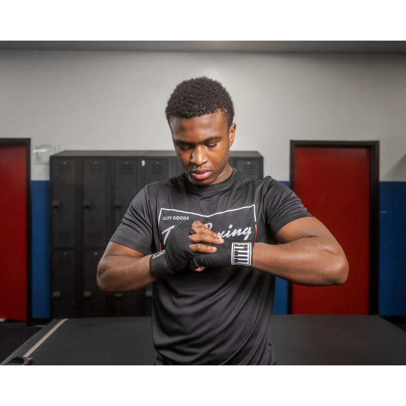 Бинты для бокса TITLE Boxing Traditional Weave 180" Black, Довжина 4,5 м, Неэластичные, 100% хлопок, Чёрный