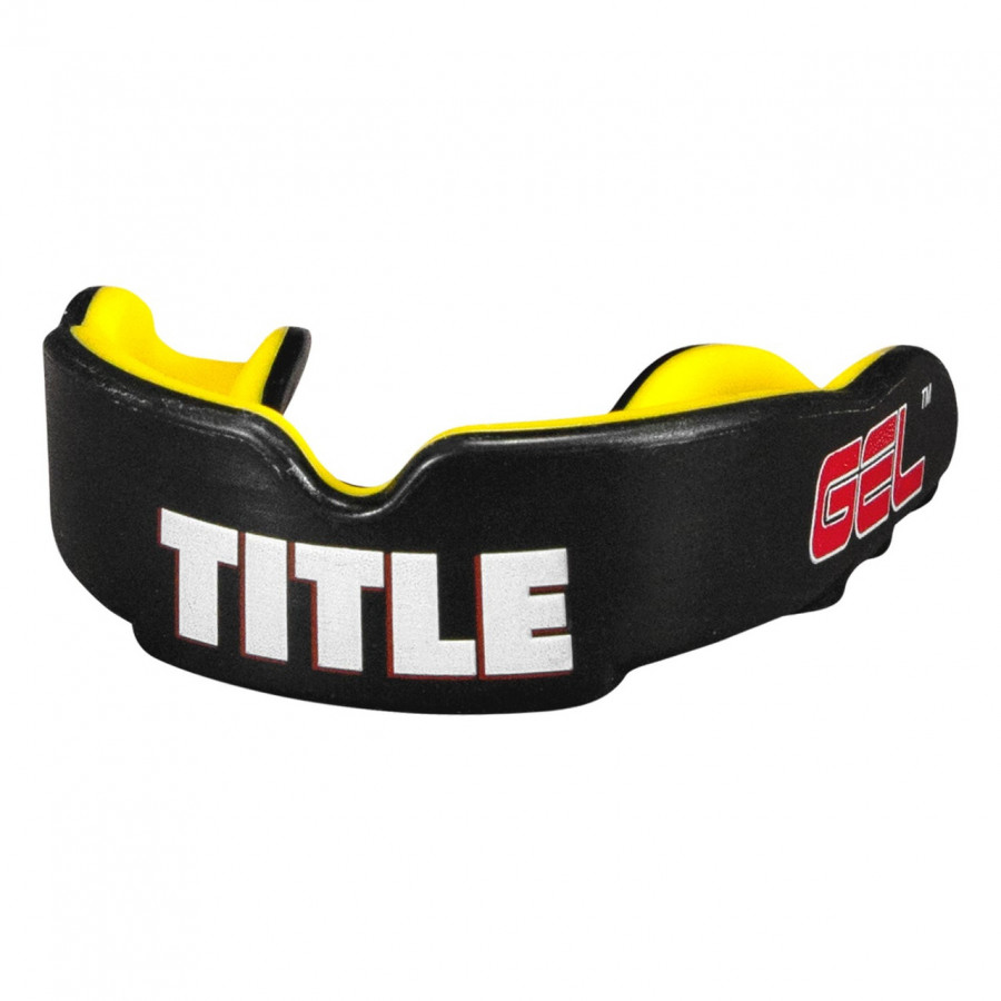 Капа TITLE Boxing Gel Victory 2.0 доросла (вік 11+) Black/Yellow