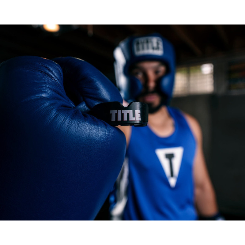 Капа TITLE Boxing Gel Victory 2.0 доросла (вік 11+) Black/Yellow