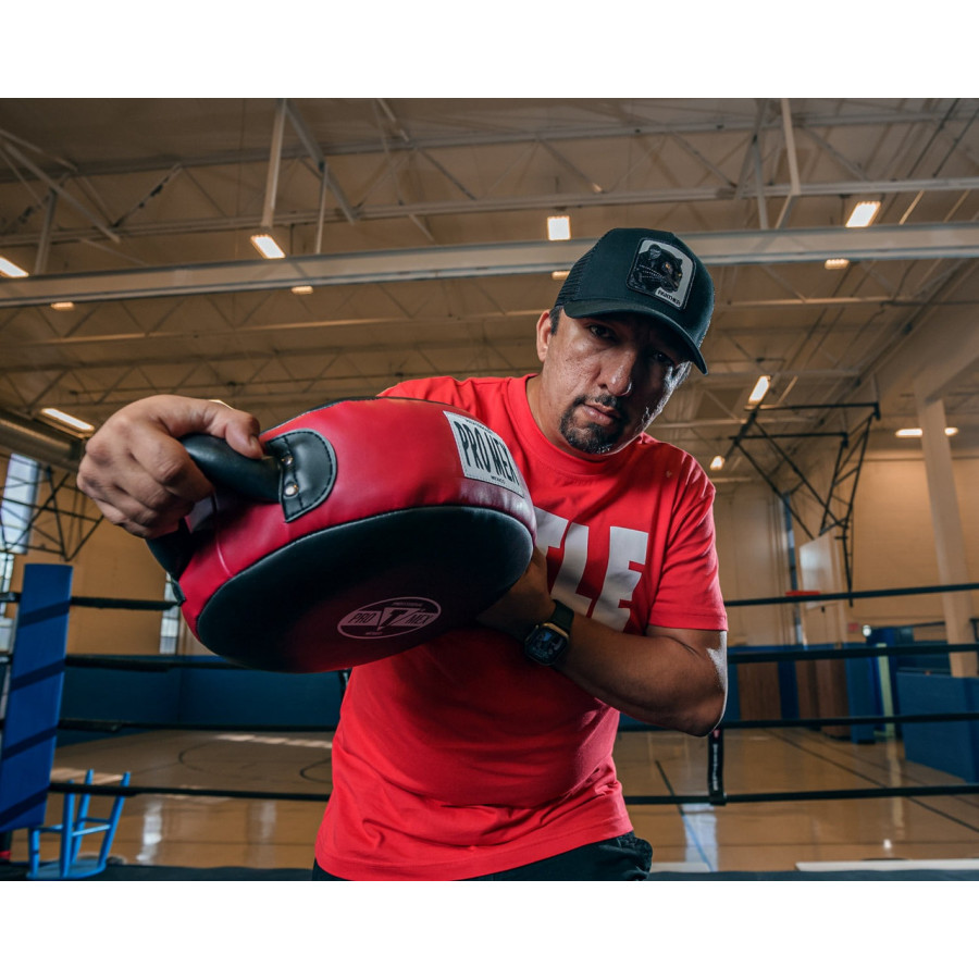 Маківара кругла TITLE Pro Mex Accuracy Pro Punch Shield 2.0 Black/Red