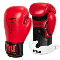 Боксерські рукавиці TITLE Boxing Vegan Gloves Red/Black 8 oz