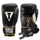 Боксерські рукавиці TITLE Boxeo Mexican Leather Quatro Black/White 14 oz (бинти 4м. в комплекті)