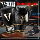 Боксерські рукавиці TITLE Boxeo Mexican Leather Quatro Black/White 14 oz (бинти 4м. в комплекті)