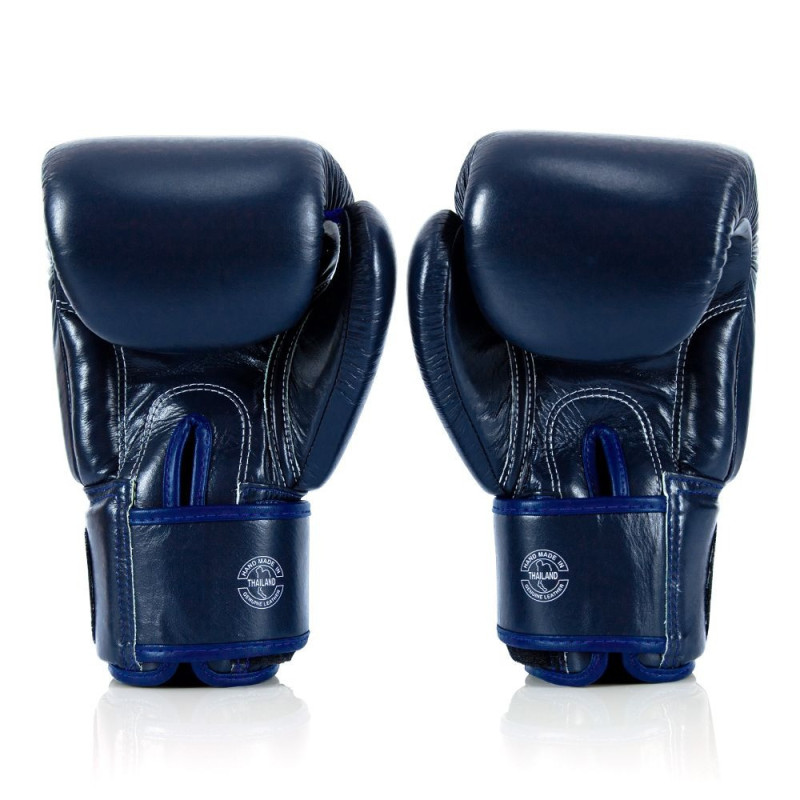 Боксерські рукавиці Fairtex BGV1-ONE (натуральна шкіра) Blue 14 унцій (бинти в комплекті)