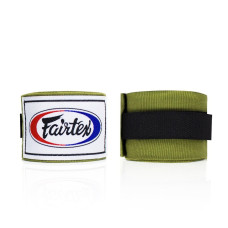 Бинти для боксу Fairtex HW2 Green Olive, Довжина 4,5 м, Еластичні, 100% бавовна, Зелений