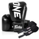 Боксерські рукавиці Fairtex BGV1-ONE (натуральна шкіра) Black 10 унцій (бинти в комплекті)