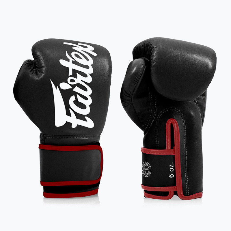 Боксерские перчатки Fairtex BGV14 Black (бинты в комплекте), 16 унций, Микрофибра, Черный