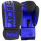 Боксерські рукавиці PowerPlay 3086 Matt Challenger Чорно-Сині 12 унцій