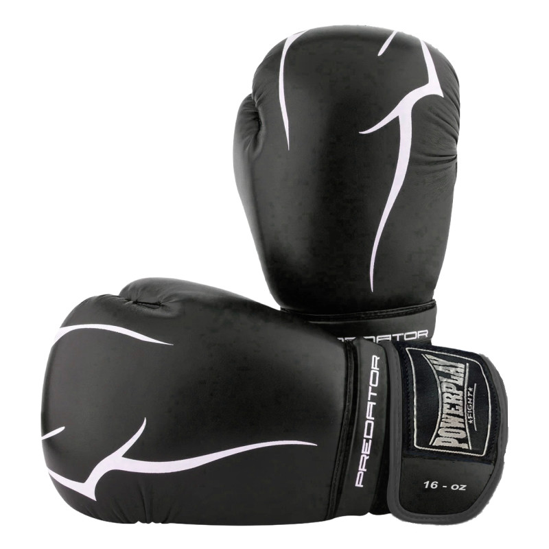 Боксерські рукавиці PowerPlay 3018 Jaguar Чорні 14 унцій