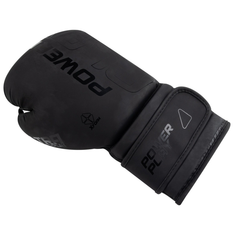 Боксерські рукавиці PowerPlay 3024 Ultra Mat Чорні 8 унцій
