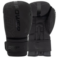 Боксерские перчатки PowerPlay 3024 Ultra Mat, 8 унций, Искусственная кожа (PU), Черный