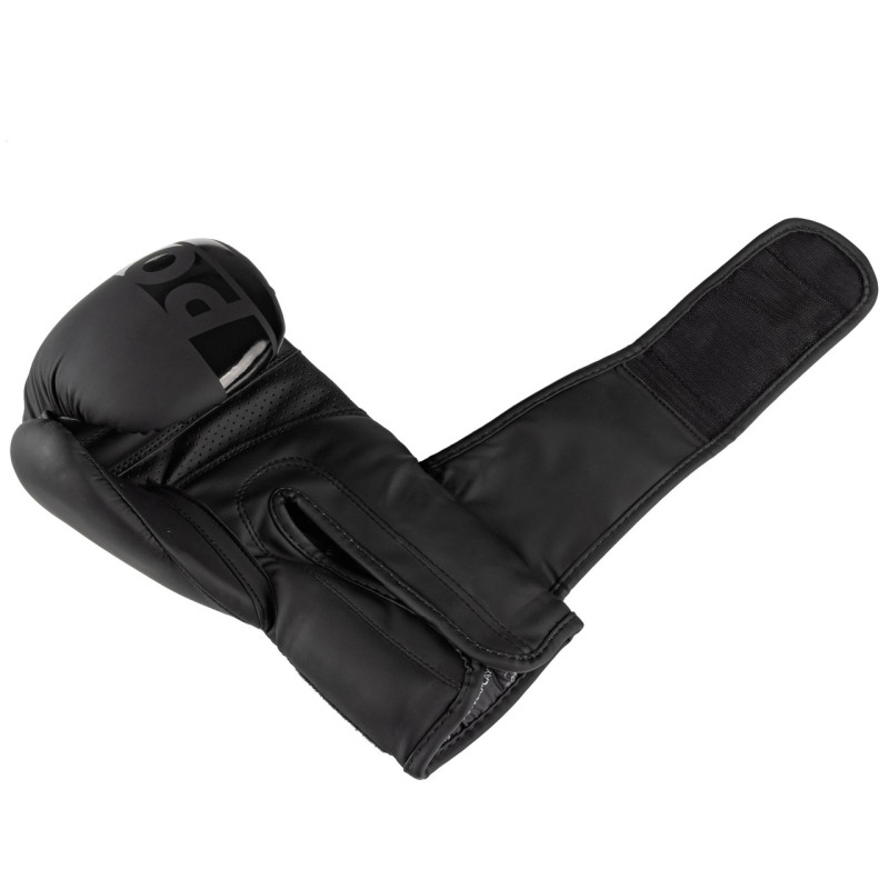 Боксерські рукавиці PowerPlay 3086 Matt Challenger Чорні 12 унцій