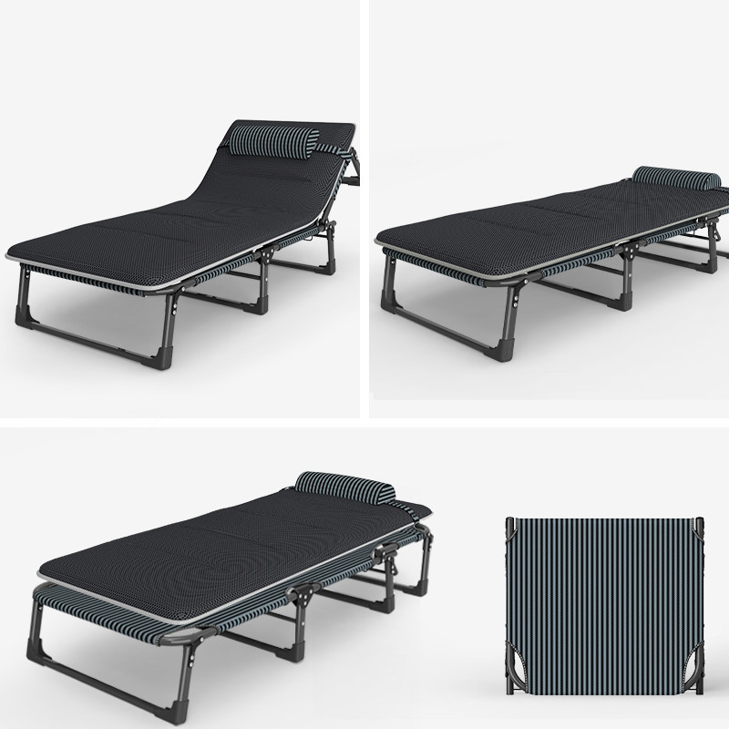 Раскладная кровать шезлонг WCG FB-S02-PM + матрас из сетки 3D Air-Mesh