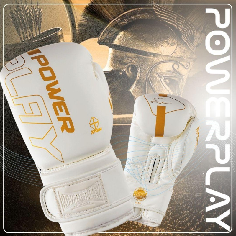 Боксерські рукавиці PowerPlay 3089 Alpha Білі 14 унцій