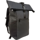 Прорезиненный молодежный рюкзак 18L Live in style Rolltop-Rucksack черный