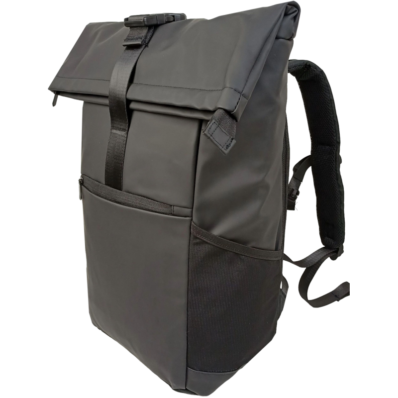 Прорезиненный молодежный рюкзак 18L Live in style Rolltop-Rucksack черный