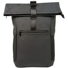Прогумований молодіжний рюкзак 18L Live in style Rolltop-Rucksack чорний