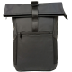 Прорезиненный молодежный рюкзак 18L Live in style Rolltop-Rucksack черный