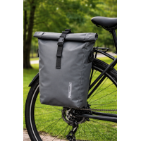 Рюкзак, велосумка на багажник с дождевиком два в одном 22L Bikemate серая