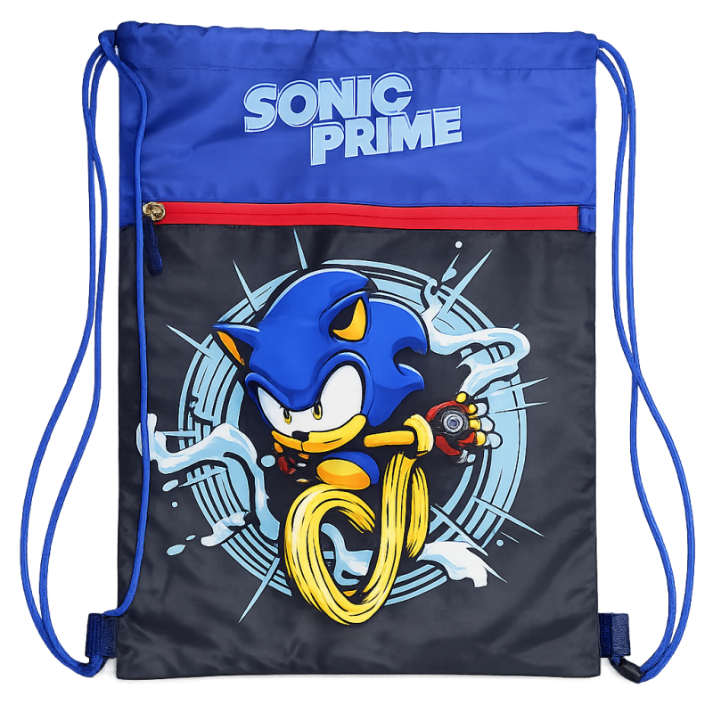 Сумка для взуття, мішок для кросівок, спорту, подорожей Sonic Prime синій