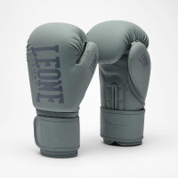 Боксерские перчатки Leone GN058 TONE X Light grey, Натуральная кожа, 14 унций, Серый
