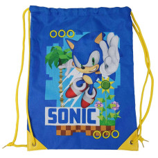 Дитяча сумка для взуття, мішечок із міцної тканини Sonic синій