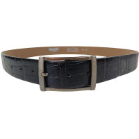 Женский кожаный ремень под крокодила Vanzetti RMT208 черный