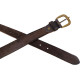 Винтажный женский кожаный ремень Vanzetti RMT226 темно-коричневый