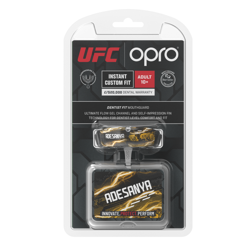 Капа OPRO UFC Fighter Collection Israel Adesanya доросла (вік 11+) Black (art.102529005)