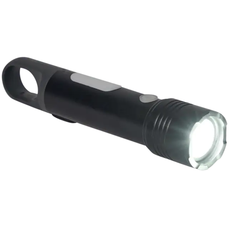Аккумуляторный LED-фонарь 200+60 лм с USB-C, регулируемым фокусом и цветными фильтрами