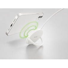 Бездротовий магнітний зарядний пристрій для iPhone TRONIC TNMC 7.5 A1, 7,5 Вт, USB-C, білий