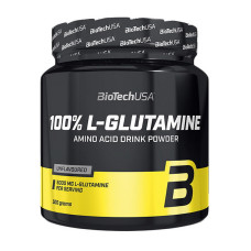 Глютамін, 100% L-Glutamine, BioTech, 500 г (Без смаку)