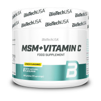Для суставов и связок, MSM + Vitamin C, BioTech, 150 г (Лимон)