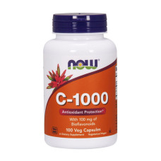Витамины и минералы, C-1000 with bioflavonoids, NOW, 100 капсул