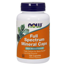 Витамины и минералы, Full Spectrum Minerals Caps, NOW, 120 капсул