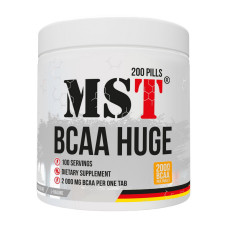 BCAA, BCAA HUGE, MST, 200 таблеток