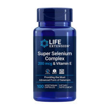 Селен, Super Selenium Complex 200 mcg & Vitamin E, Life Extension, 100 капсул